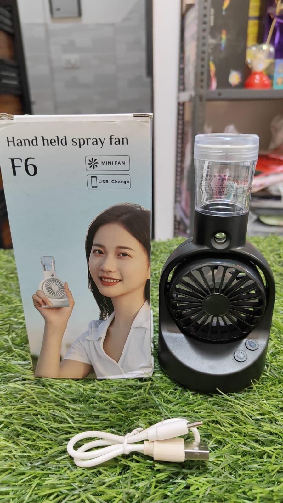 Portable Rechargeable Handheld Spray Cooling Fan